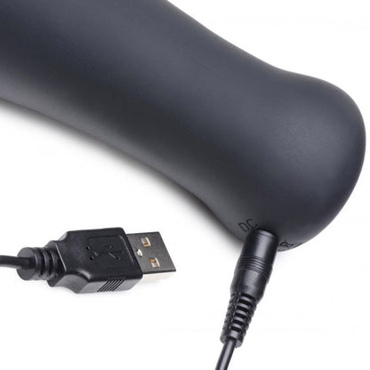 10X Vibrating Silicone Masturbator Stroker