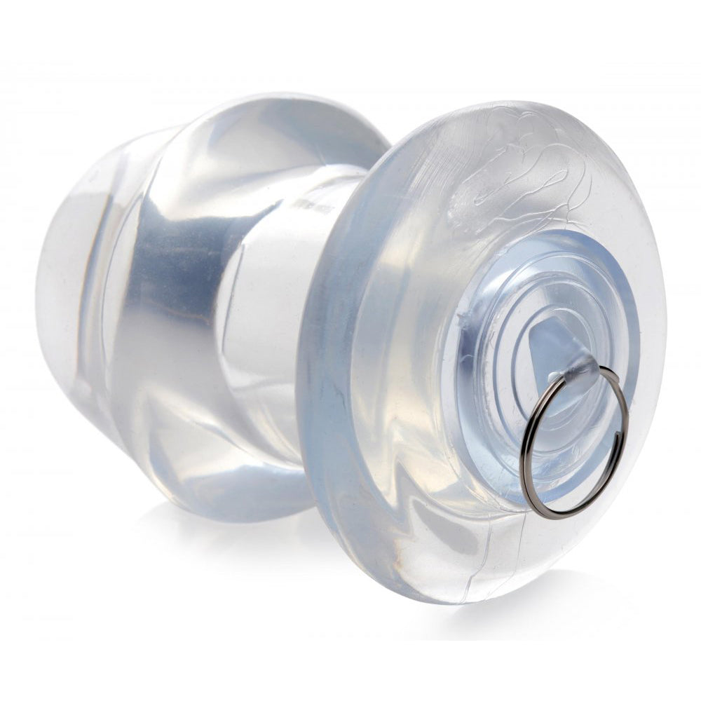 Ass Bung Clear Hollow Anal Dilator with Plug
