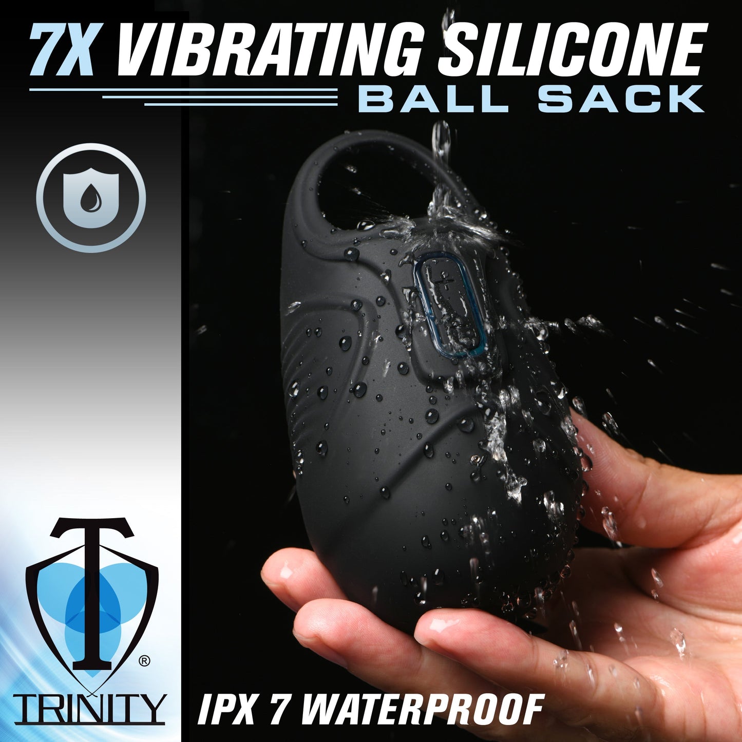 7x Vibrating Silicone Testicle Massager
