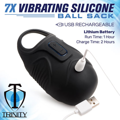 7x Vibrating Silicone Testicle Massager