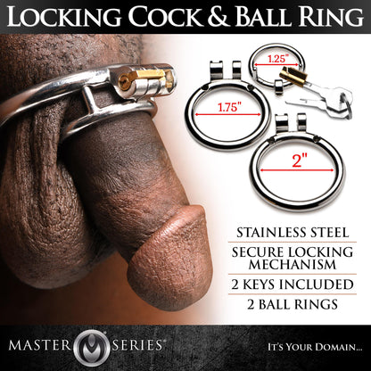 Locking Cock and Ball Ring