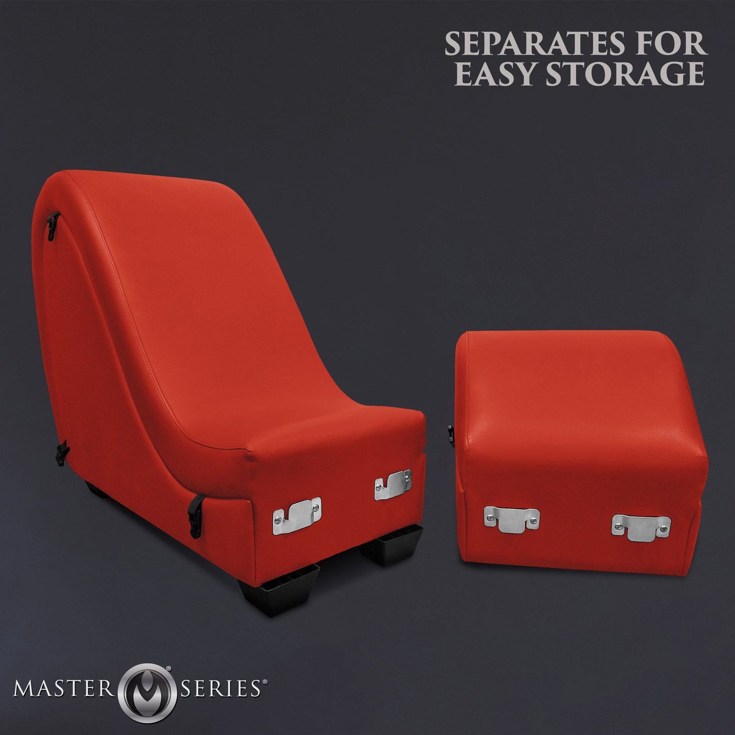Red Detachable Kinky Couch Sex Chaise with Love Pillows