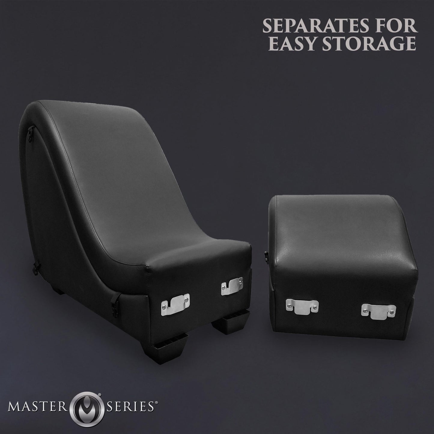 Black Detachable Kinky Couch Sex Chaise with Love Pillows