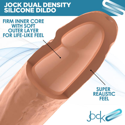 Ultra Realistic Dual Density Silicone Dildo with Balls