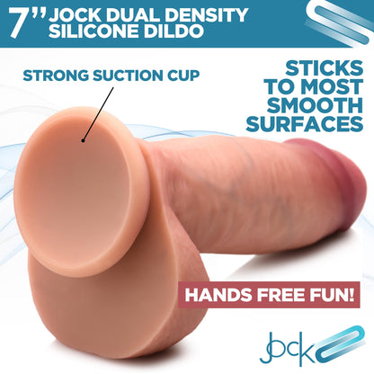 Ultra Realistic Dual Density Silicone Dildo with Balls